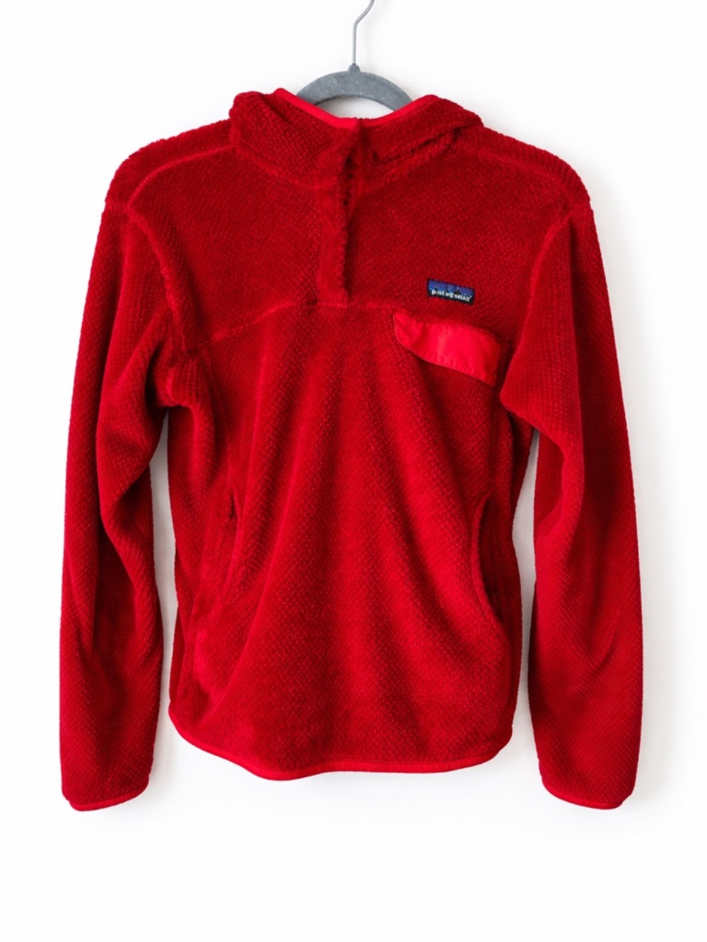 Patagonia Snap-T Fleece Hoodie Women's Red Pullover